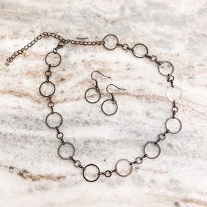 Paparazzi Gunmetal and Silver Set